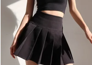 American School Y2k Style Summer Short Pleated Skirt For Women 2025 High Waist Sexy Hotsweet Mini Skirts Female
