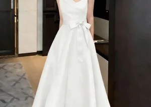 ZANZEA Women's Elegant Asymmetric Design Satin Silk Party Dress Sleeveless Belted Fit and Flare A-Line Long Dresses Robe Femme