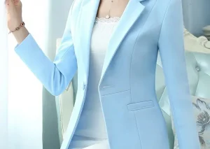 Women Blazer Office Ladies Elegant Outwear Long Sleeve Work Wear Classy Female Pink Suit African Autumn Fashion 2024 New 5XL